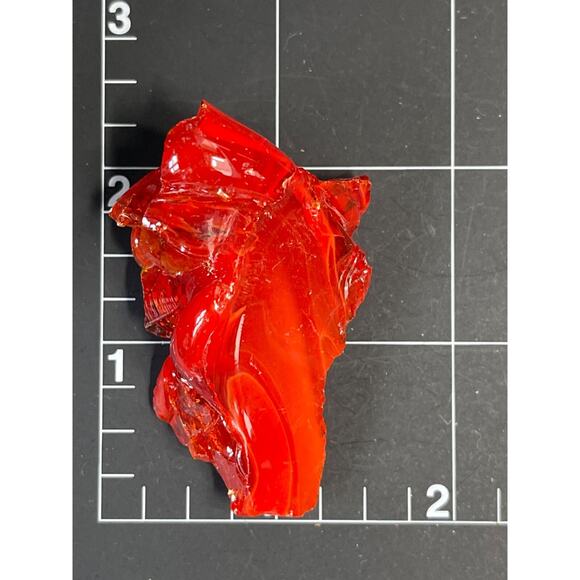 Ruby Red Cranberry and Amberina Multicolor Slag Glass Cullet #SM2371 - Picture 5 of 6